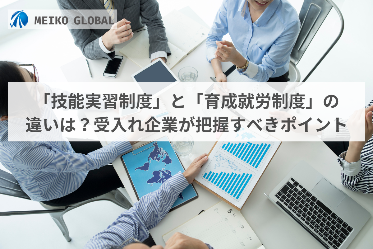 「技能実習制度」と「育成就労制度」違いは？受入れ企業が把握すべきポイント